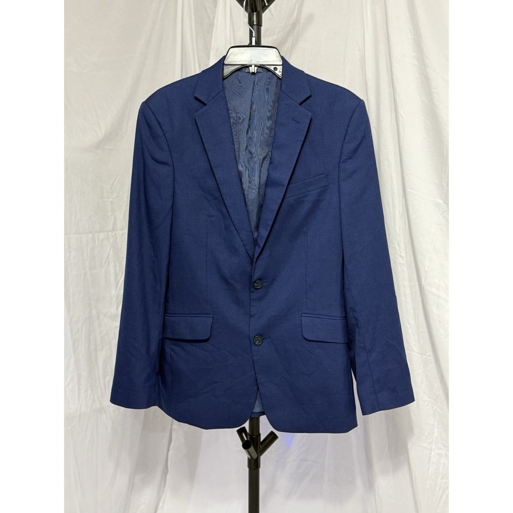 Madison Modern Fit Blazer Blue 2 Button 38 Regular Business Formal Preppy